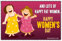 Happy Fat Women International Womens Day GIF - Happy Fat Women International Womens Day Happy Womens Day GIFs
