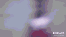 a blurred image of a person with the word coub on the bottom right