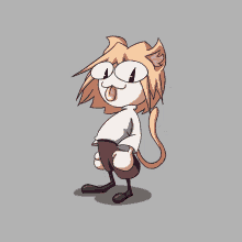 Neco Arc Dancing Cat GIF - Neco Arc Dancing Cat Tongue Out GIFs