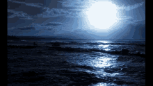 Sea Waves Moonlight GIF - Sea Waves Moonlight GIFs