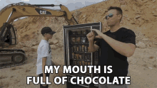 My Mouth Is Full Of Chocolate Vending Machine GIF
