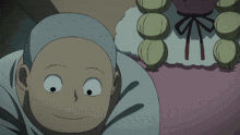 a man with a shaved head is laying next to a woman