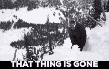 That Thing Is Gone Digging GIF - That Thing Is Gone Digging Snowing GIFs