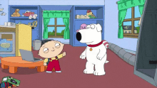 High Five - Family Guy GIF - Family Guy Stewie Griffin Brian Griffin GIFs