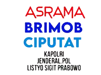 a poster that says asrama along ganti rugi on it