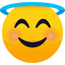 smiling face with halo people joypixels smiley face happy