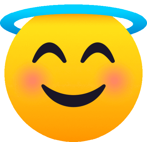 Smiling Face With Halo People Sticker - Smiling Face With Halo People Joypixels Stickers