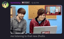 tommy and pony are watching a youtube video