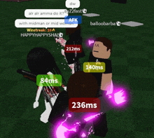 a screenshot of a video game with the number 236ms on the bottom