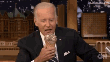 Joe Biden Eating Ice Cream GIF