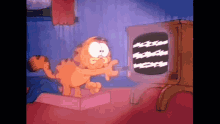 Change The Channel Garfield GIF