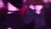a purple background with a few pink triangles