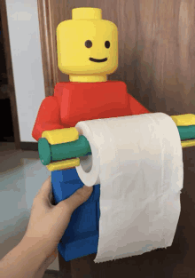 Lego Man Toilet Holder GIF - Lego Man Toilet Holder GIFs