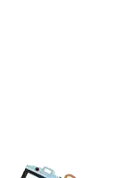 a cartoon of a man in a top hat taking a picture with a camera