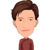 a cartoon drawing of a man making a gesture with his hands