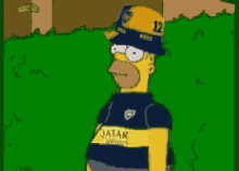 Homer Simpson Bushes GIF