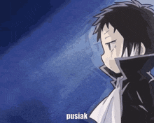 a drawing of a person with the word pusiak on it