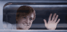 Josh Hutcherson Peeta Mellark GIF - Josh Hutcherson Peeta Mellark Waves Hand GIFs