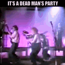 Oingo Boingo Dead Mans Party GIF - Oingo Boingo Dead Mans Party 80s Music GIFs