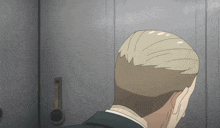 the back of a man 's head is shown in a drawing