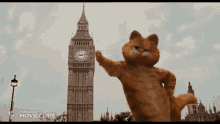 garfield big ben london cat