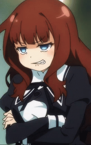 anime girl angry gif