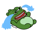 Qoo Pepe Frog Sticker - Qoo Pepe Frog Cute Stickers