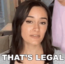 Thats Legal Ashleigh Ruggles Stanley GIF - Thats Legal Ashleigh Ruggles Stanley The Law Says What GIFs