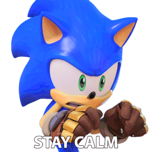 Stay Calm Sonic The Hedgehog Sticker Stay Calm Sonic The Hedgehog Sonic Prime Discover