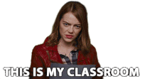 This Is My Classroom Emma Stone Sticker - This Is My Classroom Emma Stone Mia Stickers