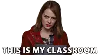 This Is My Classroom Emma Stone Sticker