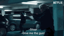 Stop Give Me The Gun Cécile Schaltzmann GIF