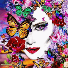 Butterfly Madonna GIF - Butterfly Madonna Flores GIFs