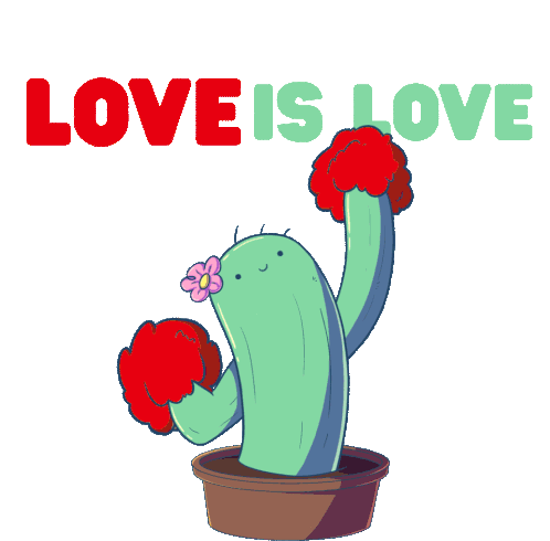 Happy Pride Sticker - Happy Pride Cactus Stickers