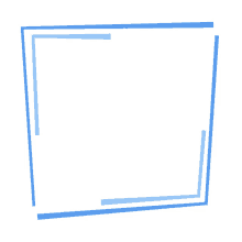square blue frame