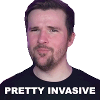 Pretty Invasive Jimmy Sticker - Pretty Invasive Jimmy Elvis The Alien Stickers
