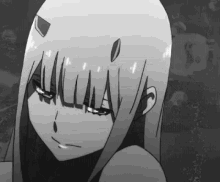 Black And White Darling In The Franxx GIF - Black And White Darling In The Franxx Zero Two GIFs