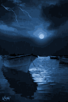 Lightening Moon GIF - Lightening Moon Ship GIFs