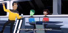 I Love Everyone And Everything Yeah Ensign D'Vana Tendi GIF - I Love Everyone And Everything Yeah Ensign D'Vana Tendi Ensign Beckett Mariner GIFs