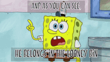 Spongebob Looney GIF - Spongebob Looney Looneybin GIFs