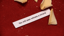 sml fortune cookie you will soon witness a miracle miracle miracles
