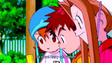 a cartoon of a girl saying " so slow hurry up gimon "