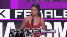 I Had To Stop GIF - Selena Gomez Stop Am As Live GIFs