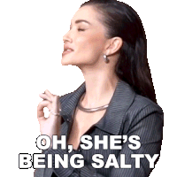 Oh She'S Being Salty Amy Jackson Sticker