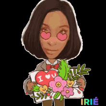 Card Flower For You GIF - Card Flower For You I Love You GIFs