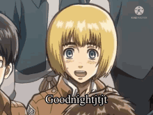 Goodnight Aot Goodnight GIF - Goodnight Aot Goodnight Armin Aot GIFs