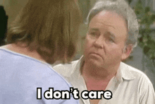 Archie Bunker All In The Family GIF - Archie Bunker All In The Family I Don'T Care GIFs