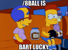 Bart Lucky Simpsons GIF - Bart Lucky Simpsons 8ball GIFs