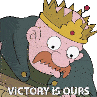 Victory Is Ours King Zøg Sticker - Victory Is Ours King Zøg John Dimaggio Stickers