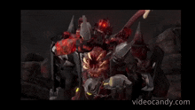 a video of a robot with the website videocandy.com on the bottom right